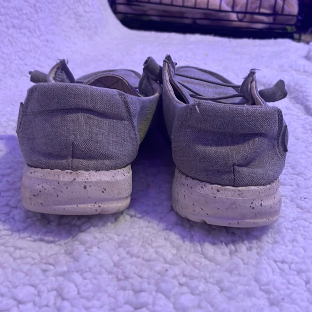 Grey Hey dudes size 7 in women’s